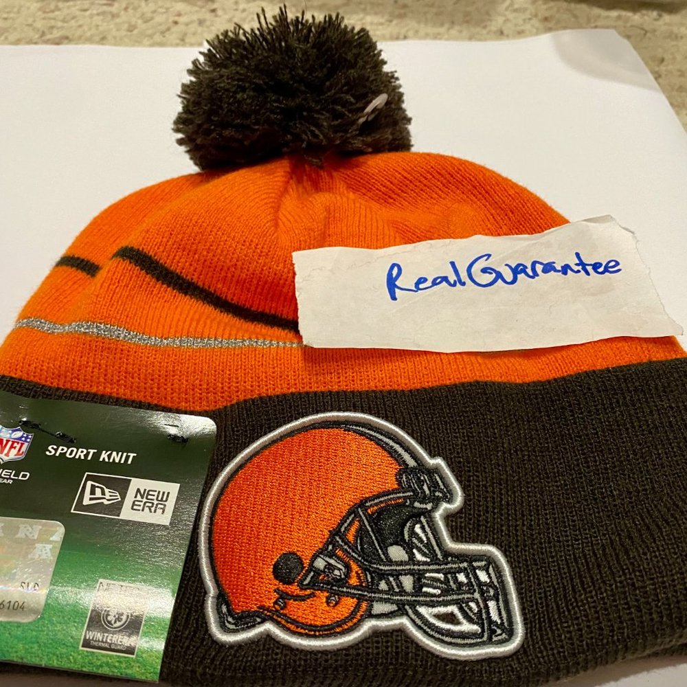 Nwt RARE 100% New Era 2014 ALT Cleveland Browns Sport Knit Hat NFL Cap Winter - Picture 2 of 4